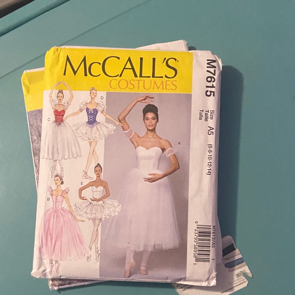 mccall’s ballerina costume sewing patterns